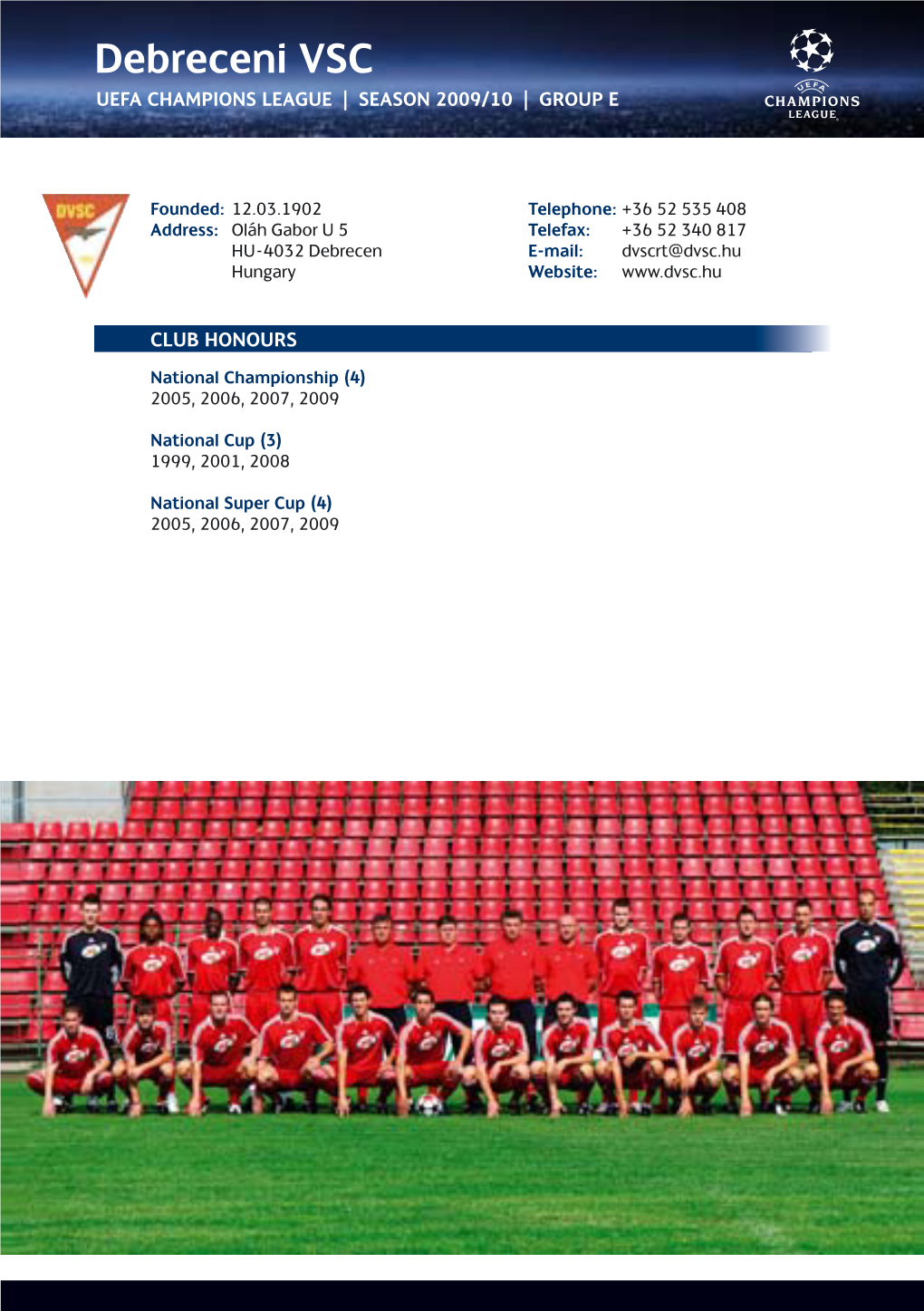 2009/10 UEFA Champions League Statistics Handbook, Part 2