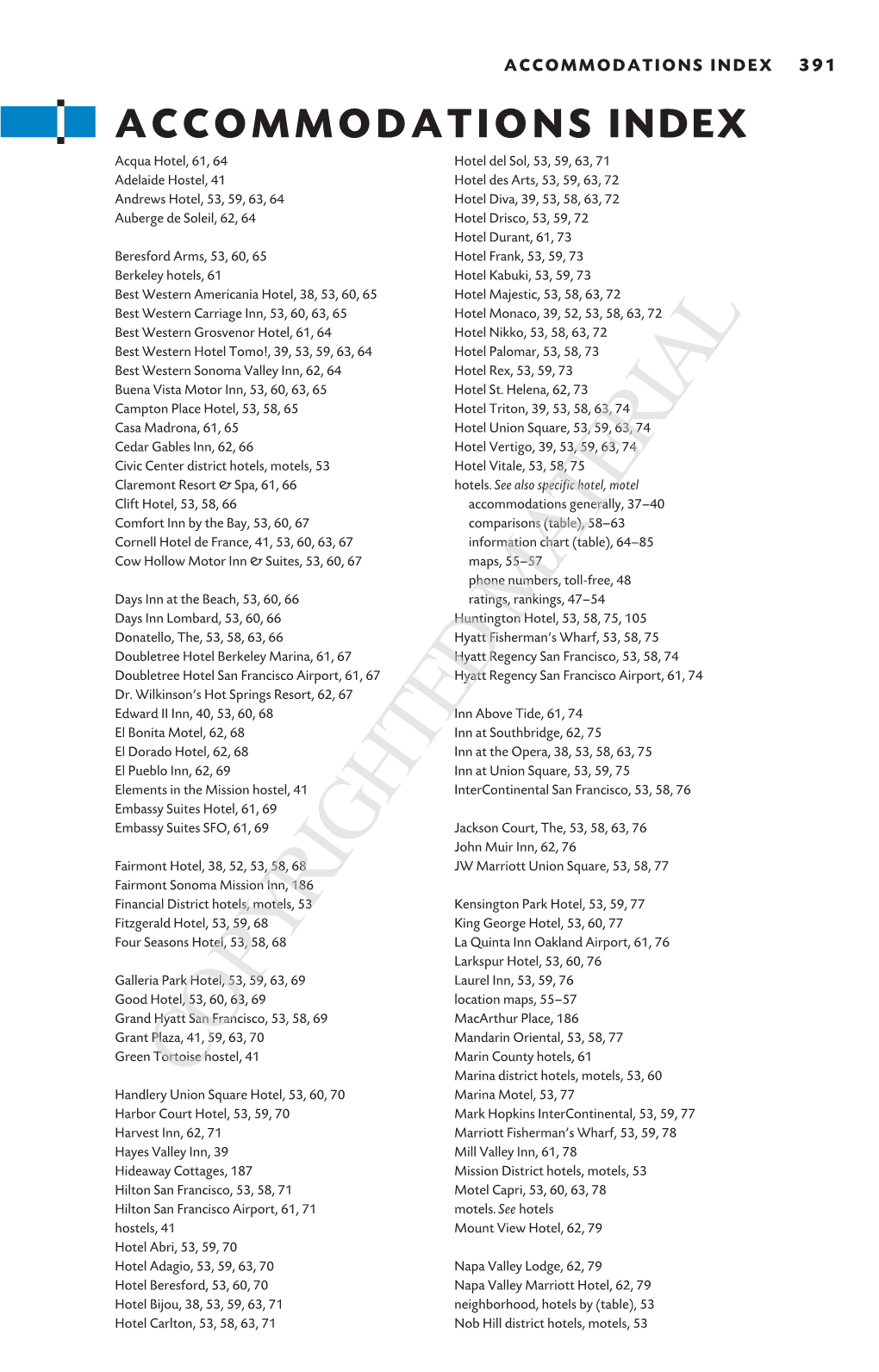 Restaurant Index