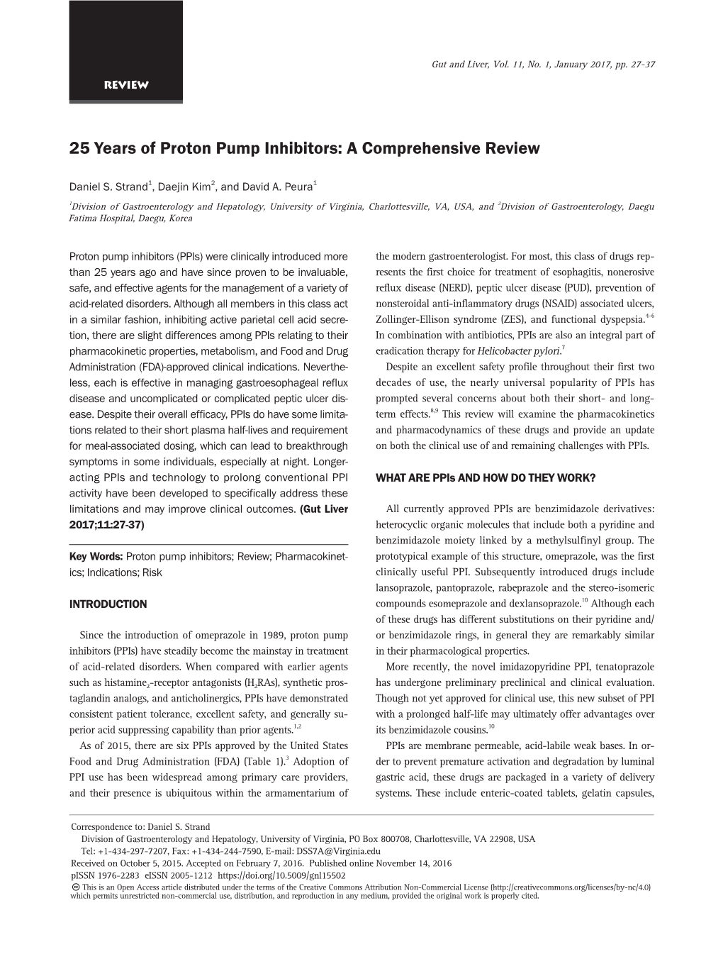 25 Years of Proton Pump Inhibitors: a Comprehensive Review