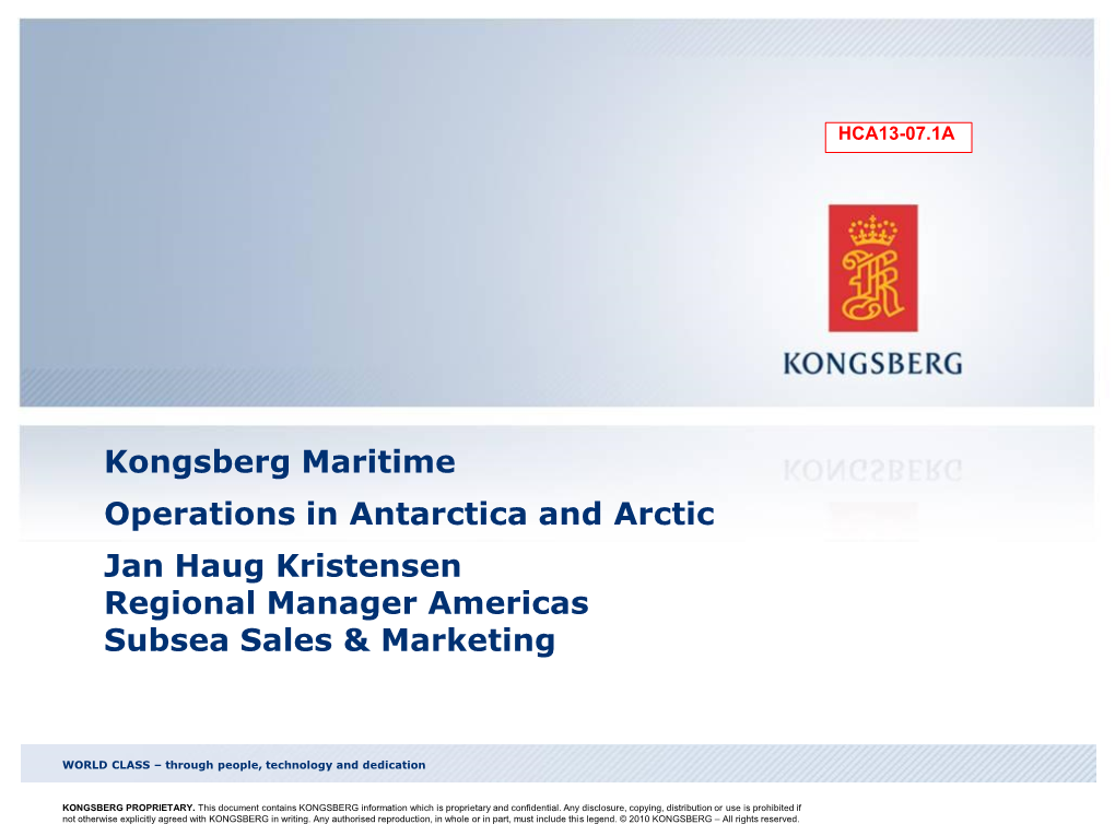 KONGSBERG – Powerpoint-Template