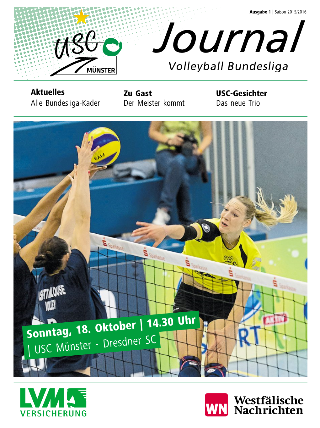 Sonntag, 18. Oktober |14.30 Uhr | USC Münster -Dresdnersc