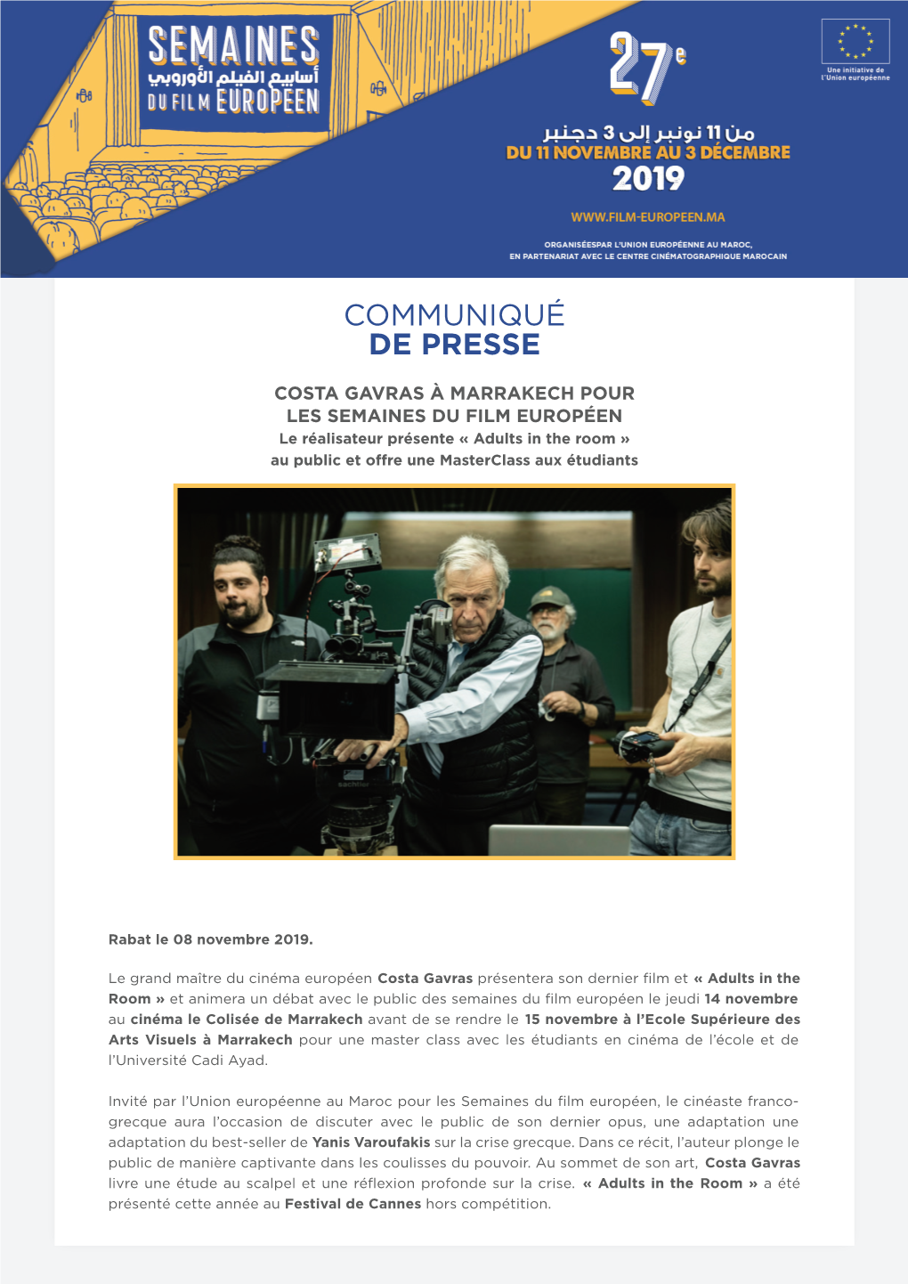 Communiqué De Presse