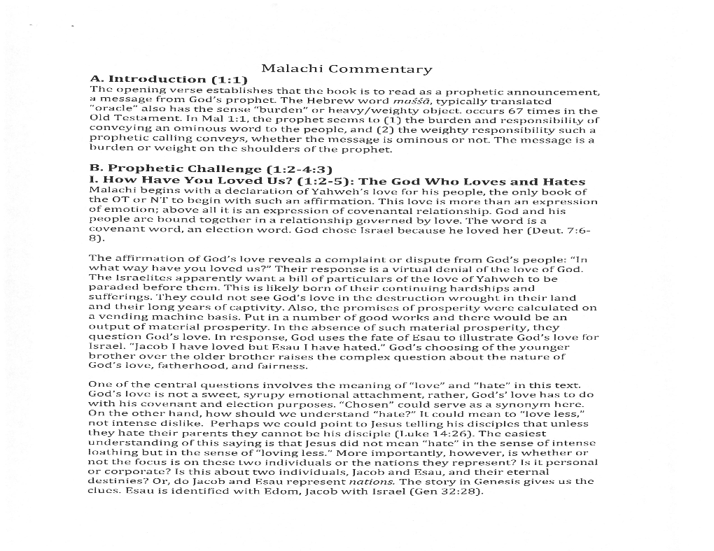 Drkelly-Malachi-Commentary.Pdf