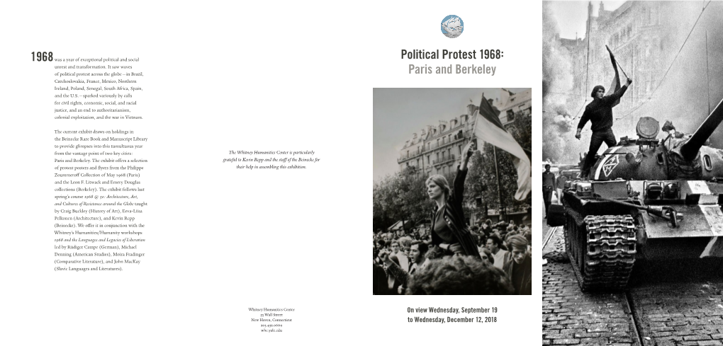 Political Protest 1968: Paris and Berkeley