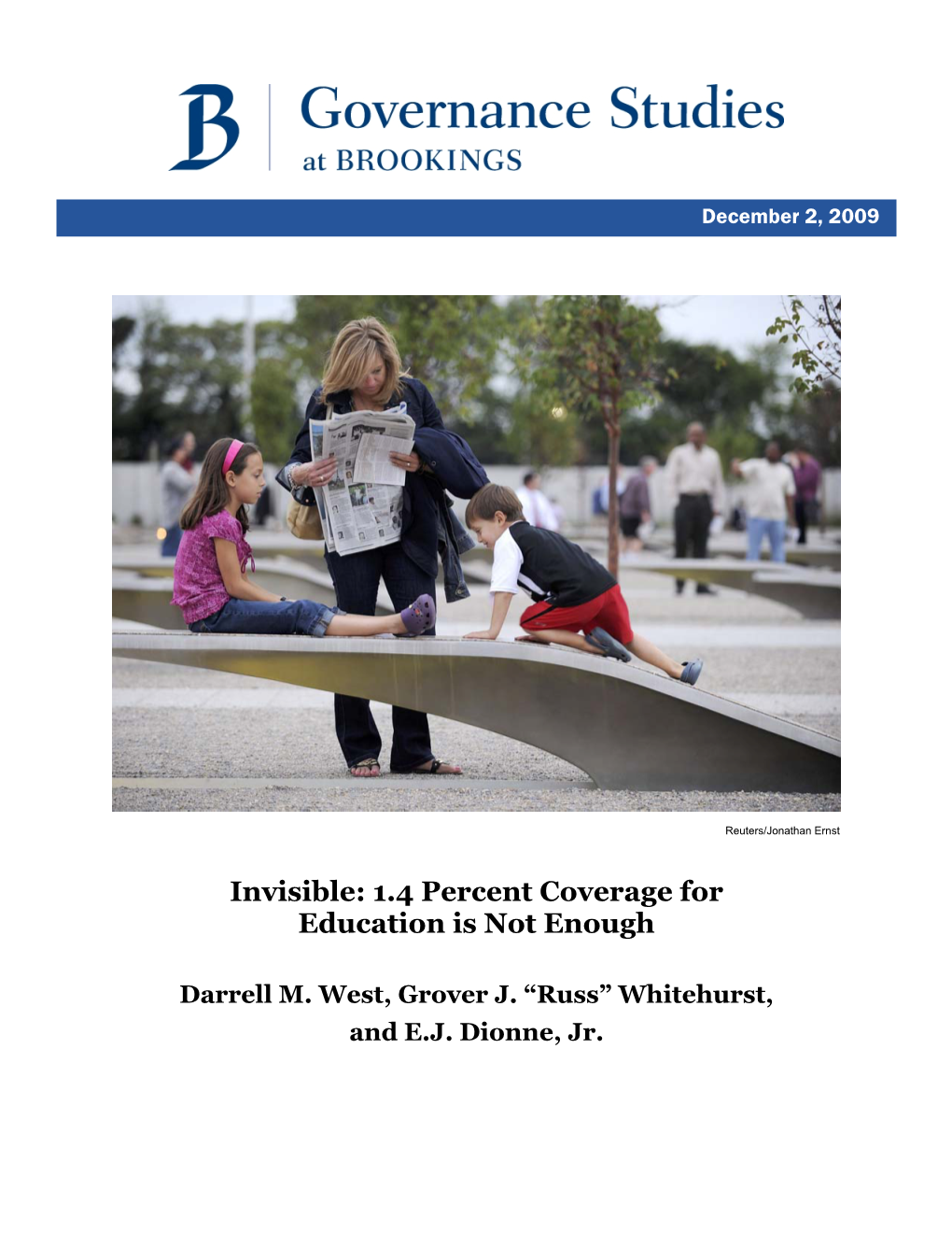 1.4 Percent Coverage for Education Is Not Enough