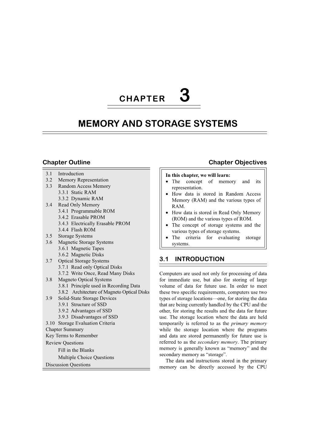 Memory and Storage Systems