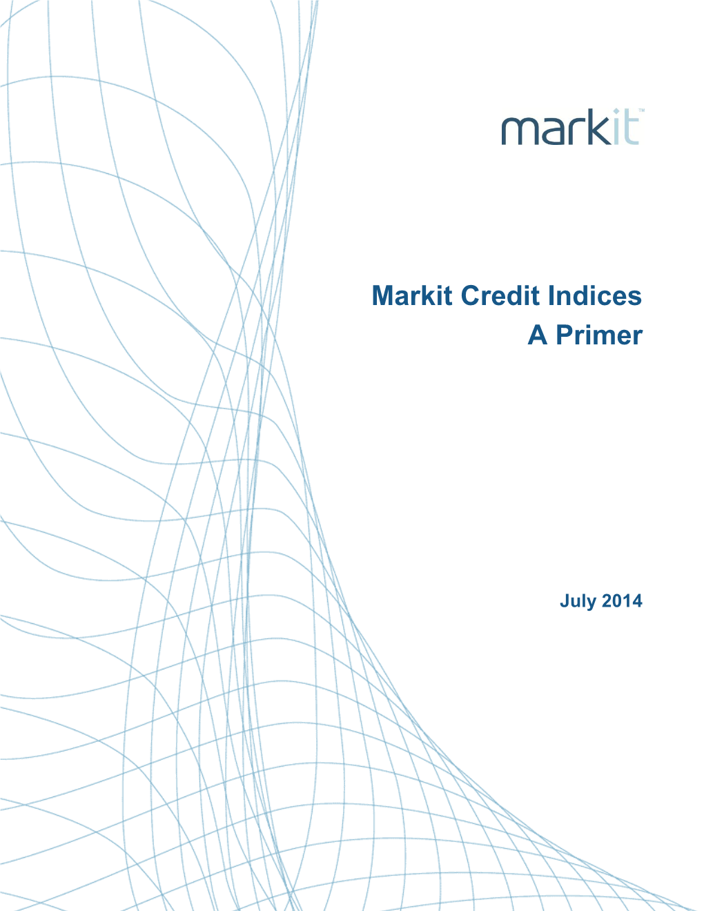 Markit Credit Indices Primer