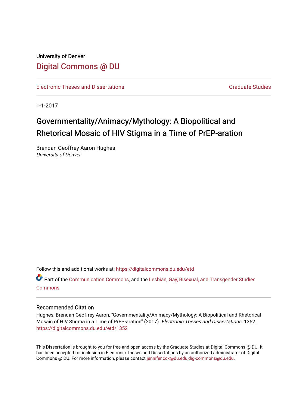 A Biopolitical and Rhetorical Mosaic of HIV Stigma in a Time of Prep-Aration