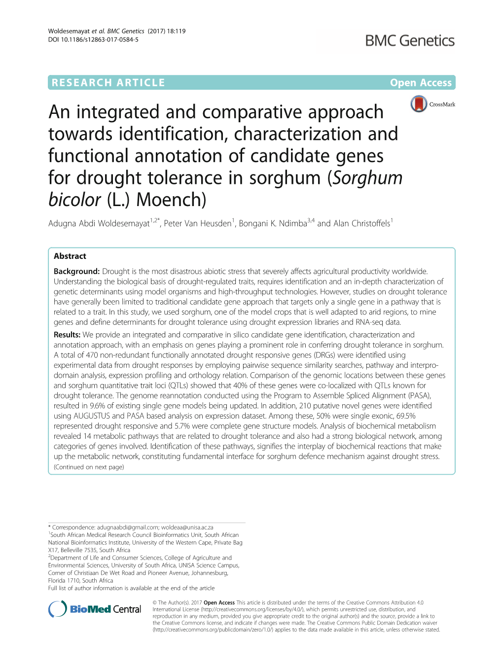 An Integrated and Comparative Approach Towards Identification