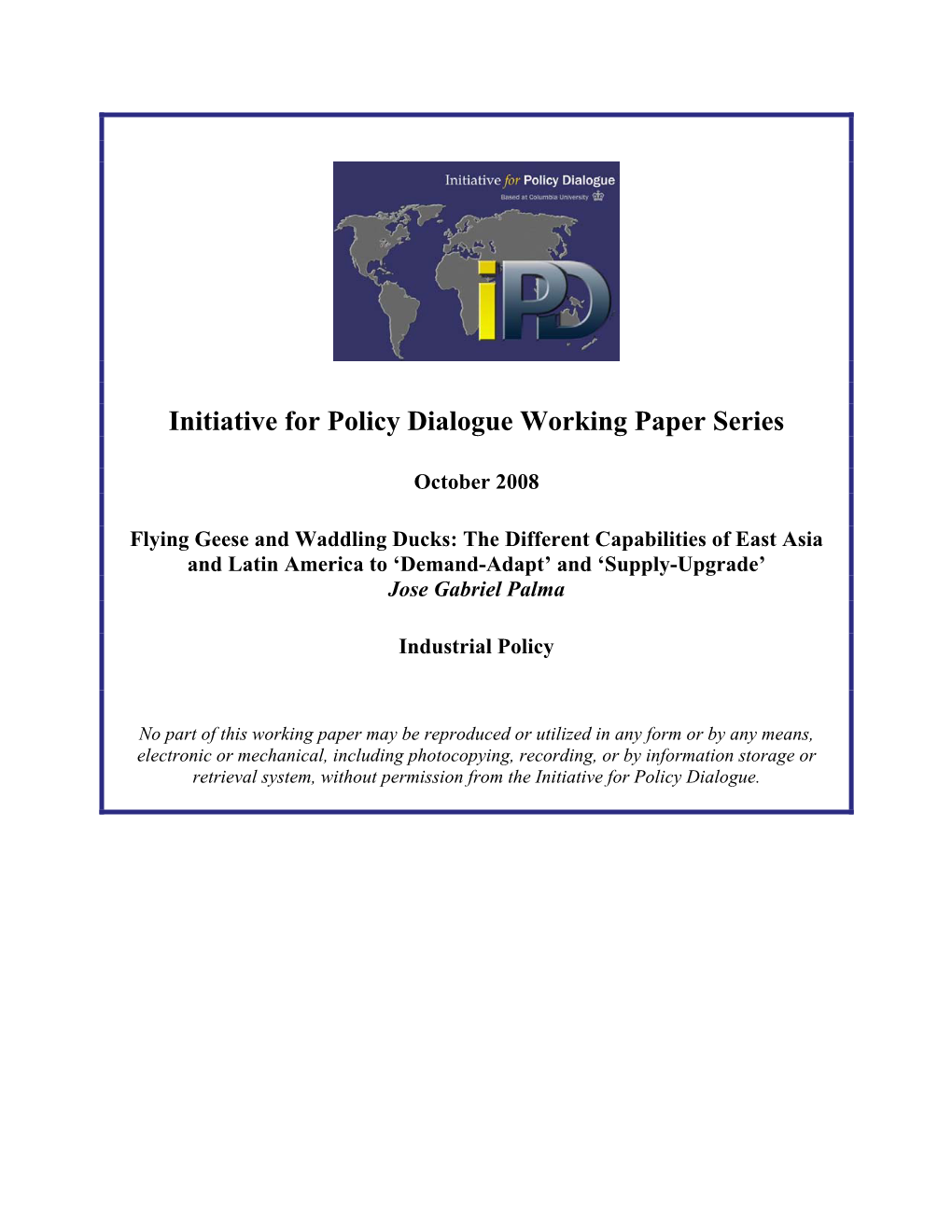 Flying-Geese and Lame-Ducks: Regional Powers and the Different Capabilities of Latin America