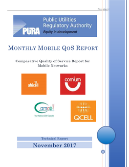 Monthly Mobile Qos Report