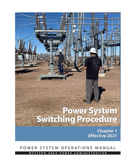 Power System Operations Manual, Chapter 1
