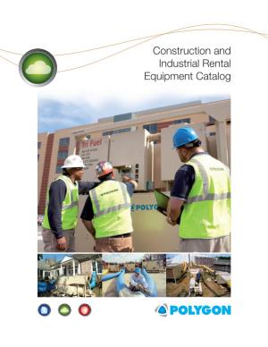 Construction and Industrial Rental Equipment Catalog Contents