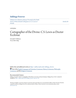 CS Lewis As Doctor Ecclesiae