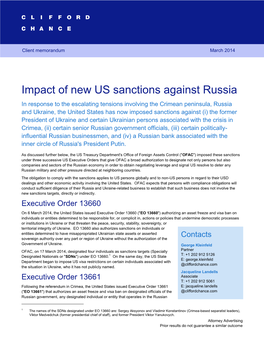 Impact of New US Sanctions Against Russia 1