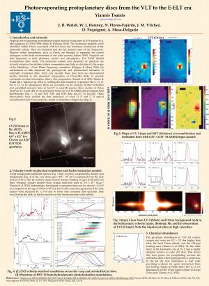 Studies of Photoevaporating Protoplanetary Discs from the VLT To