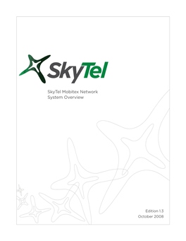 Skytel Mobitex Network System Overview