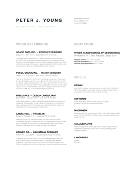 Peter J. Young +1 (617)-712-8233 Industrial Designer
