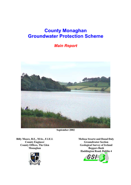 County Monaghan Groundwater Protection Scheme