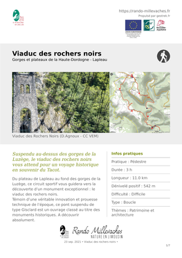 Viaduc Des Rochers Noirs Gorges Et Plateaux De La Haute-Dordogne - Lapleau