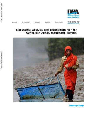 Stakeholder Analysis and Engagement Plan for Sundarban Joint Management Platform