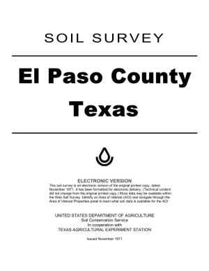 El Paso County Texas