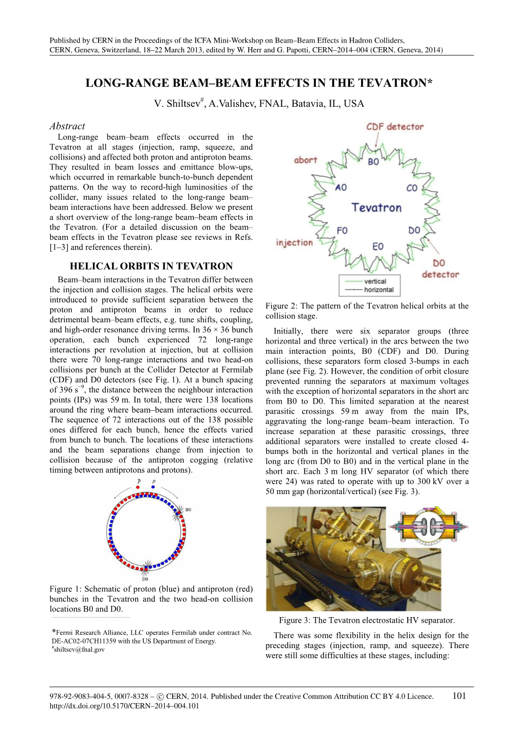 Long-Range Beam–Beam Effects in the Tevatron* V