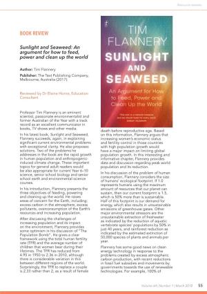 Sunlight and Seaweed: an Argument for How to Feed, Power and Clean up the World