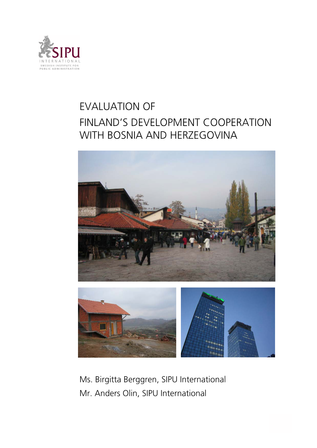 Evaluation of Finland's Development Cooperation