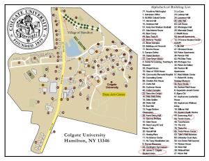 Colgate University Hamilton, NY 13346