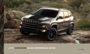2018 Jeep Cherokee Quick Reference Guide