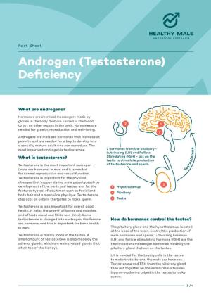 Androgen (Testosterone) Deficiency