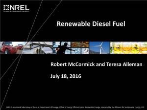 Renewable Diesel Fuel