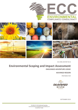 Environmental Scoping and Impact Assessment OKAVANGO ADVENTURE LODGE KAVANGO REGION