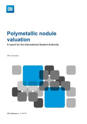 Polymetallic Nodule Valuation Report