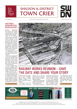 RAILWAY WORKS REUNION – SAVE Munity – Helping to Make a Difference in Our Area