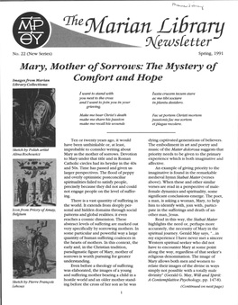 The Marian Library Newsletter: Issue No. 22
