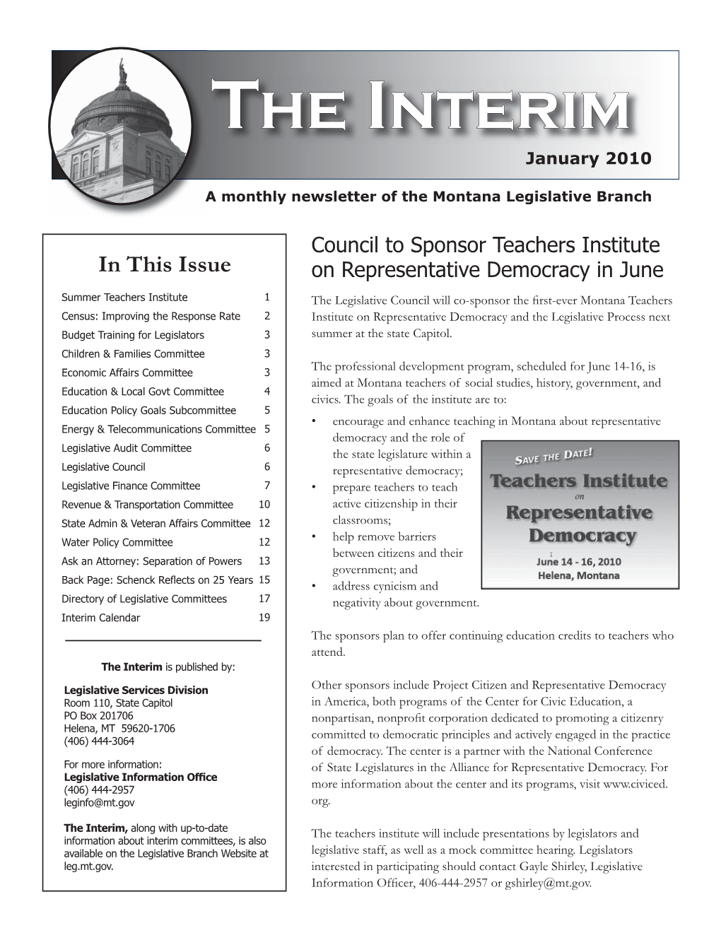 The Interim Is Published By
