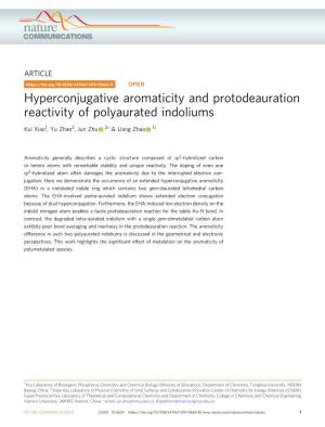 Hyperconjugative Aromaticity and Protodeauration Reactivity of Polyaurated Indoliums
