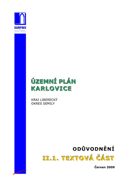 Územní Plán Karlovice Ii.1. Textová Část