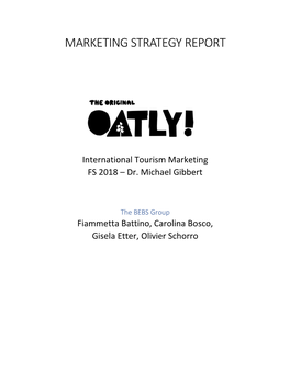 Marketing Strategy Report