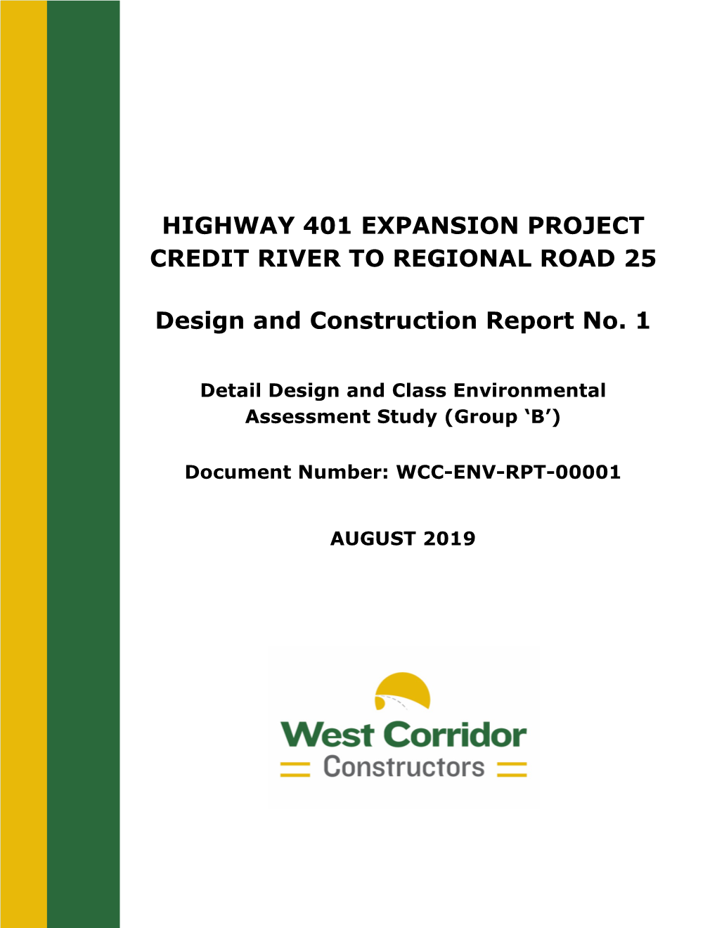Highway 401 Expansion Project Credit River to Regional Road 25