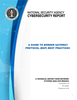 Nsa Cybersecurity Report