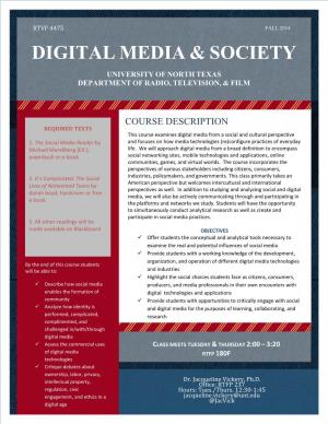 Digital Media & Society