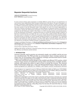 Bayesian Sequential Auctions