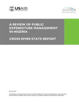 A Review of Public Expenditure Management in Nigeria