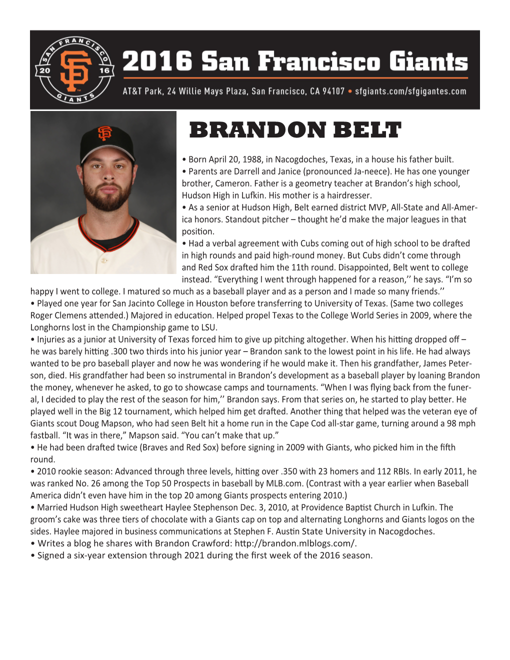 Brandon Belt