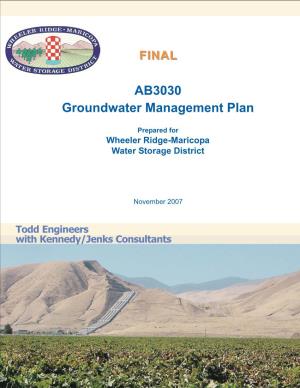 AB3030 Groundwater Management Plan