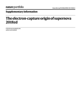 The Electron-Capture Origin of Supernova 2018Zd