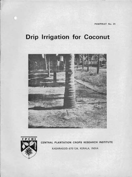 Drip Irrigation for Coconut
